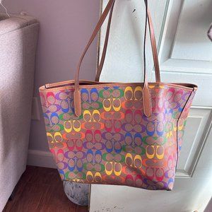 Coach City Rainbow tote PRIDE